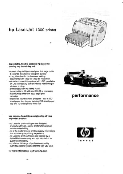 HP laserjet 1300 series