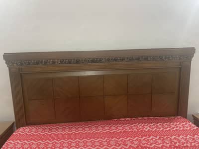 Home Bed with Side Tables & Dressing Table