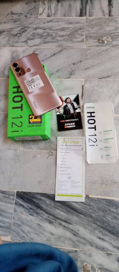 Infinix hot 12i 4+3/64 BRAND NEW CONDITION One hand use just like new