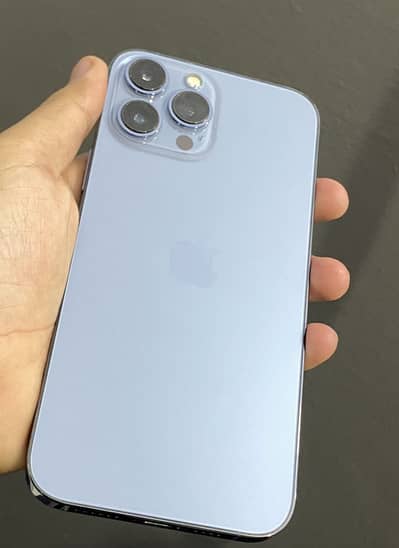 I phone 13pro max Pra approved 128gb sierra blue colour 10/10condition