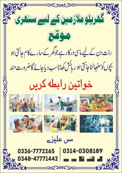 Babysitter/Maid/Cook