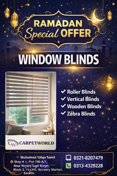 Roller blind | Zebra Blind | Wooden Blind | Home&Office window blind