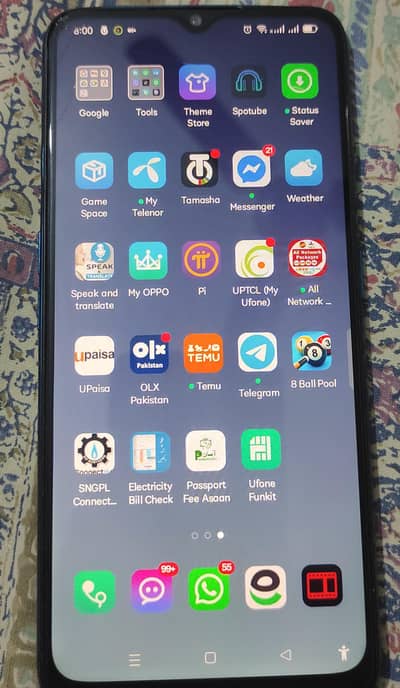 oppo A5 2020 with box  03445500551 more details