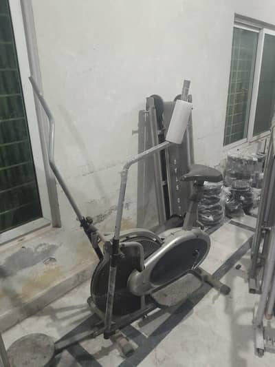 Elliptical cycle exercise machine treadmill runner gym air bike