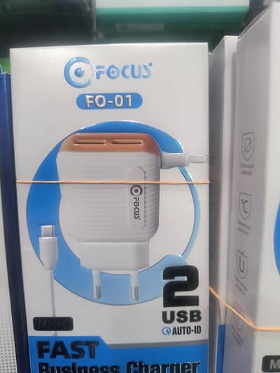Focus fc002 and Fc01 2 USB port commercial charger