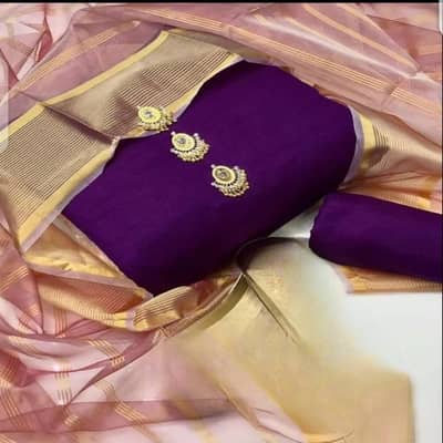 3pcs unstitched dress