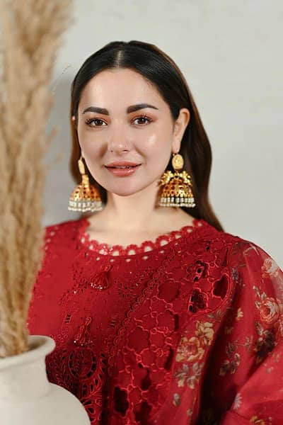 QALAMKAR Heavy Embroidered Cotton Chikankari suit Eid collection 2026