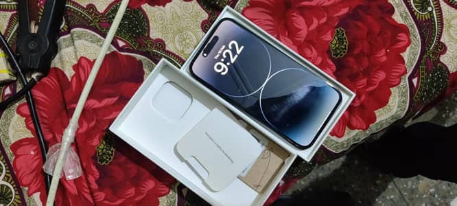 iphone 14 pro max 256gb factory unlocked  battery health 100% original