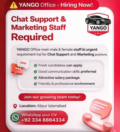 YANGO Office – Hiring Now!