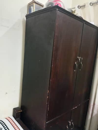 wooden wardrobe good condition 03091104421 what's up