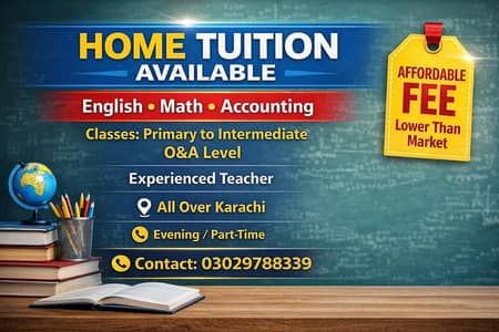 Home Tuition Karachi | O & A Level | Affordable Fee
