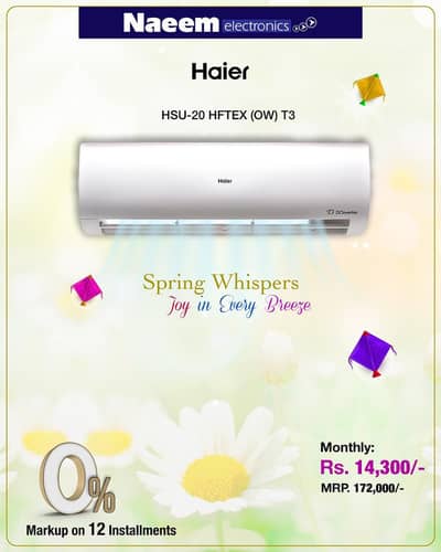 Haier AC on installment