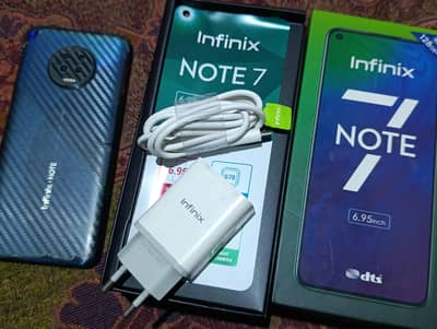 Infinix note 7 6/128 with complete box