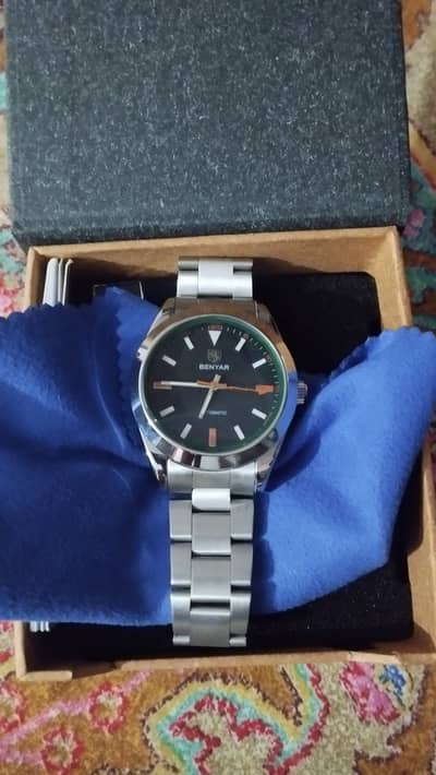 Benyar branded watch for sale with box and warranty