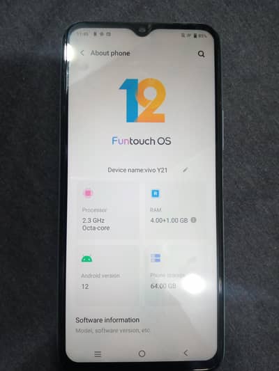 Vivo Y21 4/64 urgent sale