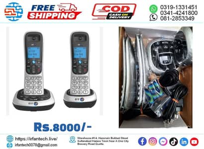 Dual Handset wireless Landline Telephone PTCL, Landline.