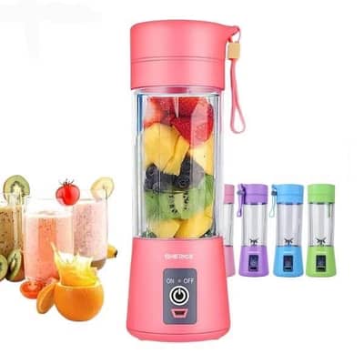 USB CHARGEABLE JUICER BLENDER 6 BLADES ,380ml