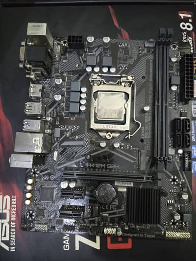 intel core i7 10th gen processor and motherboard.