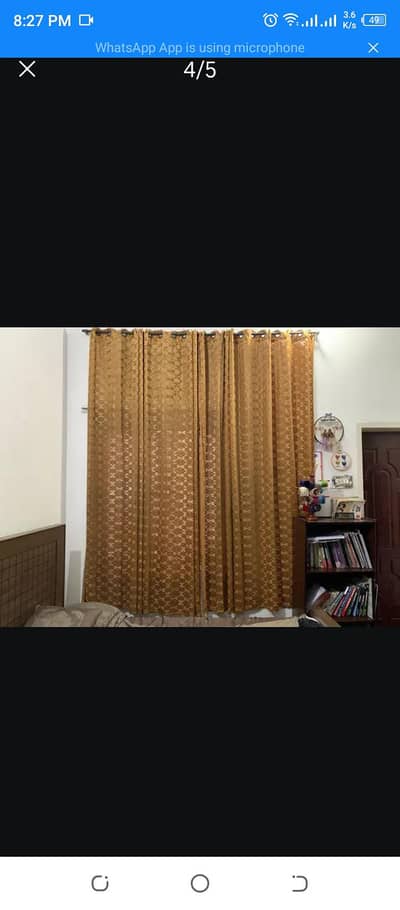 Two full broshia curtens