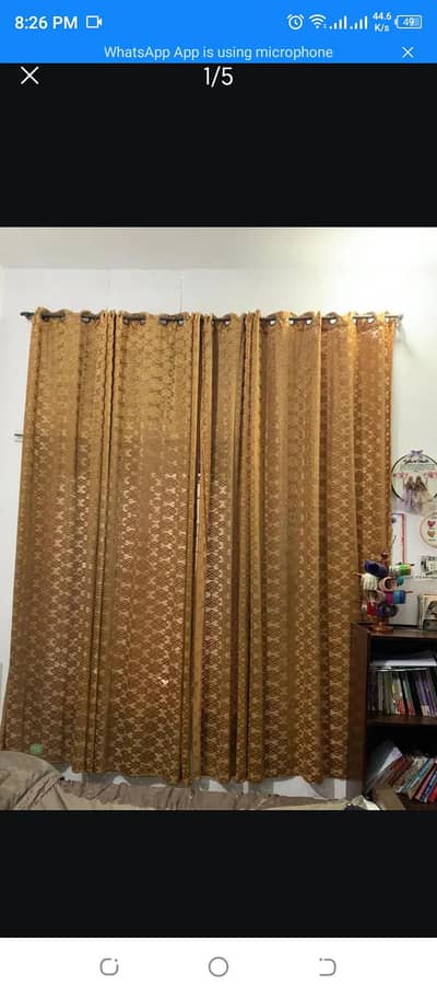 Two full broshia curtens