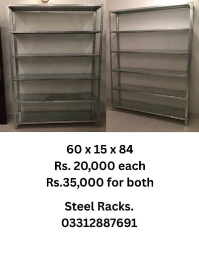 Office Desk, Chairs & Allumunium Racks