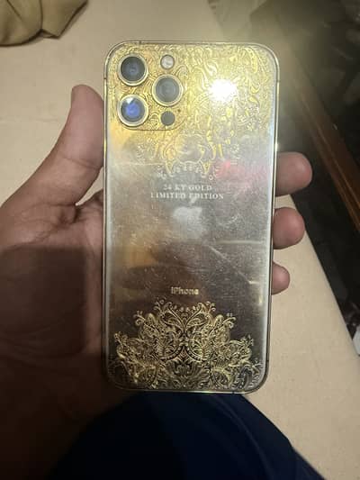 Iphone 12pro max gold plated