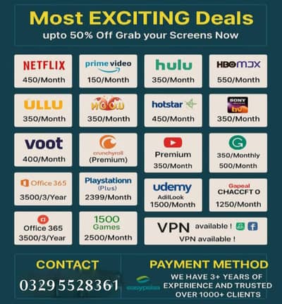 Premium IPTV Service Affordable Packages 03295528361