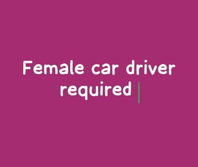 Need a Lady car driver for kids duty