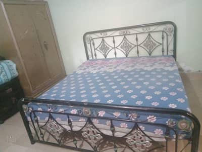double bed for sale neat and clean with mattress