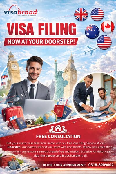 VISITOR VISA FILING SERVICES AT YOUR DOORSTEP