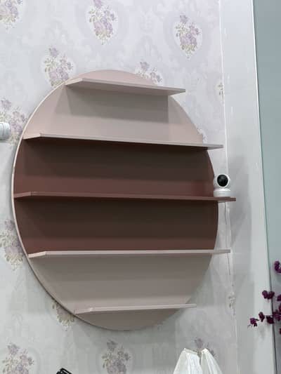 Unique Wooden Nail Paint Display Shelves for Salon