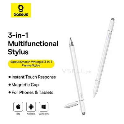 Baseus Universal 3-in-1 Passive Stylus Pen - Smooth Writting III