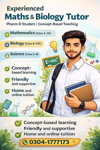 Maths, Science and Biology tutor
