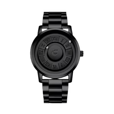 EUTOUR Magnetic Ball Watch - Futuristic Black Edition