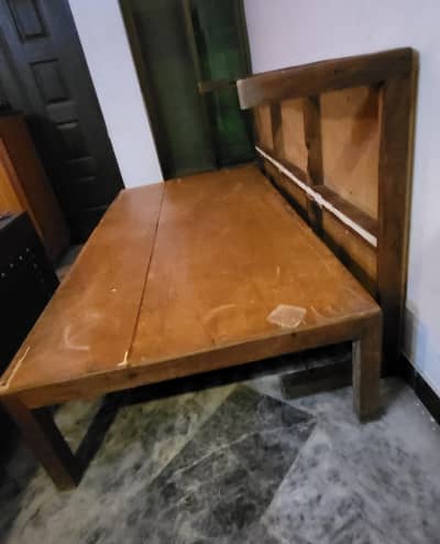 2 solid wood takht queen size  in very good condition for sale