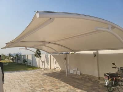 Pole parking for cars / Cars sunroof / Garage porch shade /Fabric shed