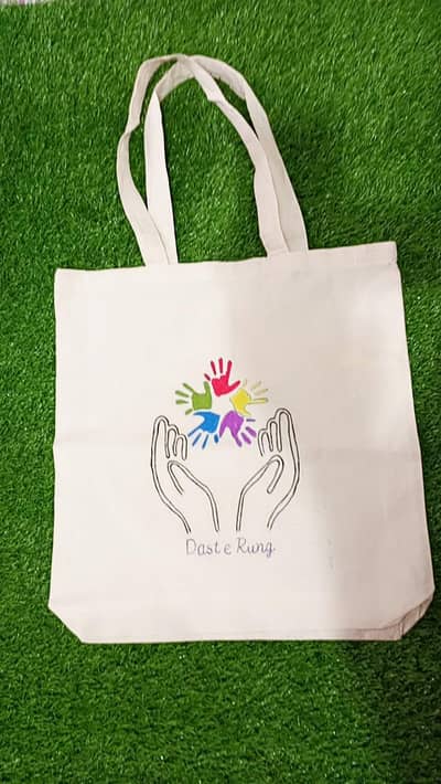 Hand-painted Dress with hijab, Quran Pak cover& prayer mat