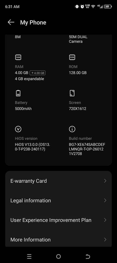 Tecno Spark 20C (8/128) - Sirf 7 Din Istamal - Bilkul Pin-Pack Jaisa!"