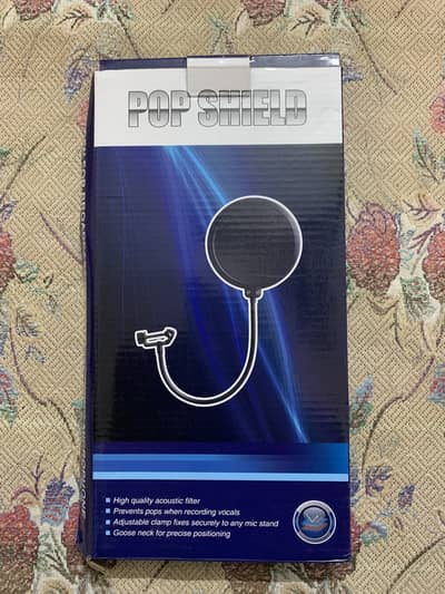 microphone pop filter dua layer wind proof