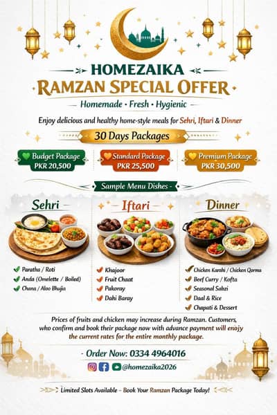 Home-Made Fresh Food Available