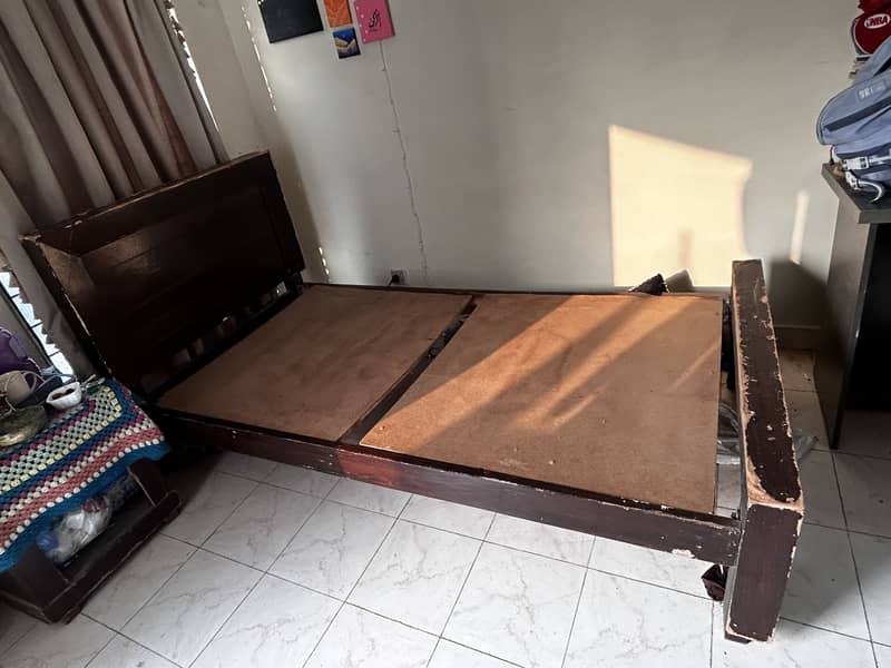 Single bed/side table/ double wardrobe 2