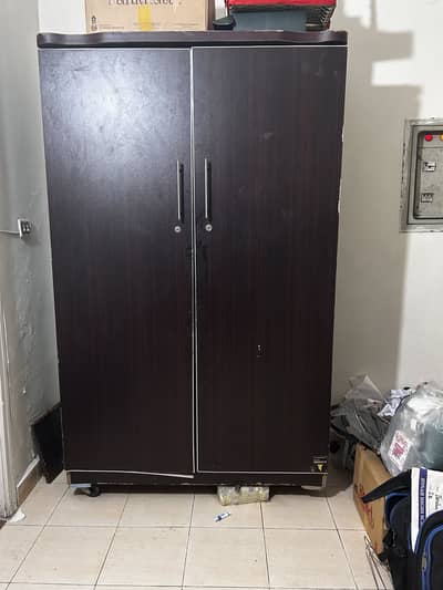 Double wooden wardrobe