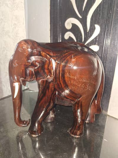 Wooden Decoration  Showpiece Elephant Made in Thailand