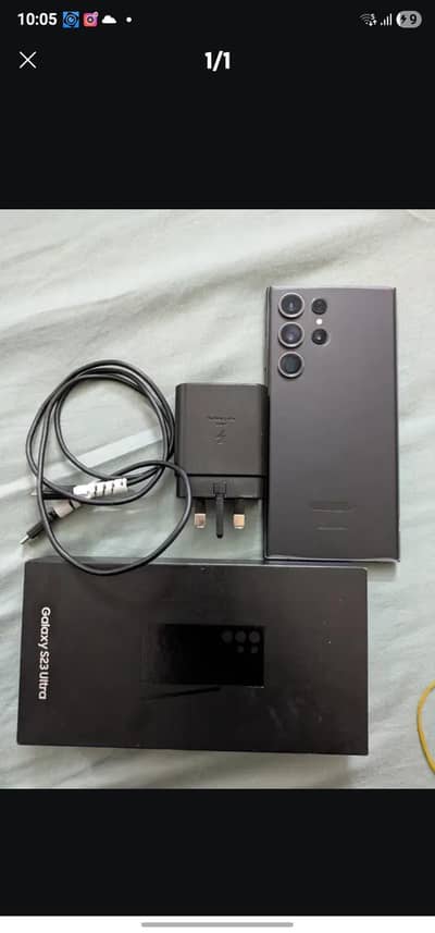 SAMSUNG S23 ULTRA front glass break OFFICIAL PTA APPROVED 512 GB