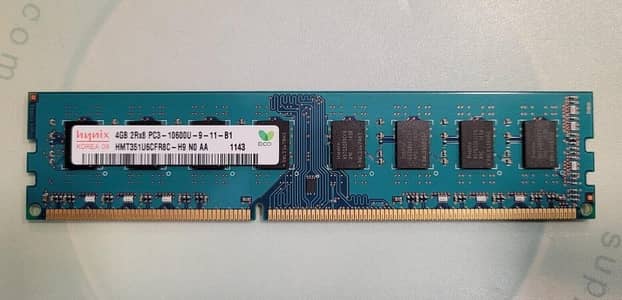 4GB DDR3  RAM  1600 MHZ - 1333 MHZ
