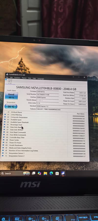 samsung gen 4 2tb nvme pulled from asus gaming laptop
