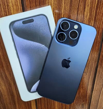 iPhone 15 Pro 128GB Blue Titanium | Non-PTA | 10/10 | Full Sim Time