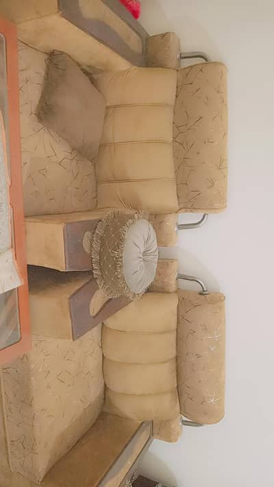 Handmade Solid Wood 3-Seater Sofa + 2 Single Sofas – Custom Made