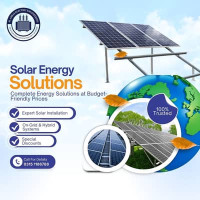 Solar Panel / Solar Plates / Solar System Installation Ongrid/Hybrid