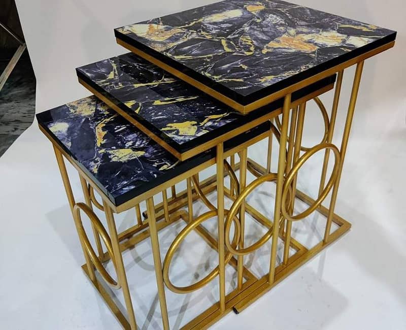 Nesting table-coffee table-Round table-Dining table-Center& Side table 4